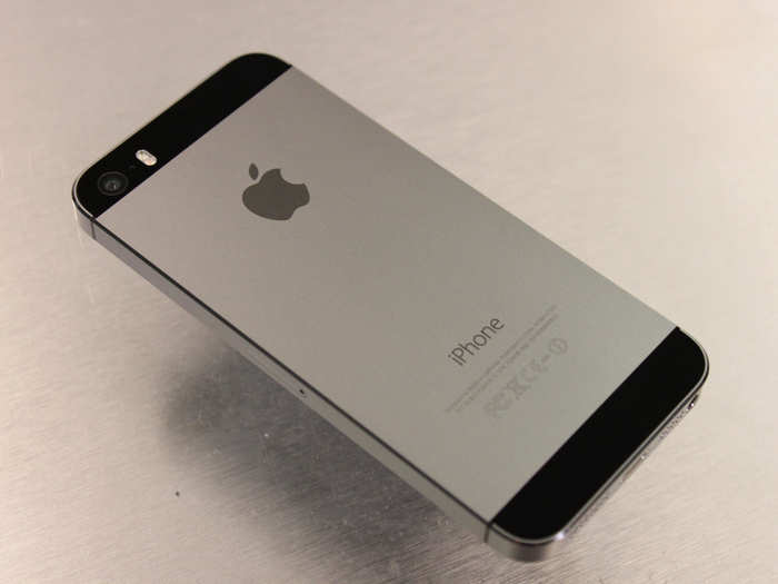 This is the new "space gray" color for the iPhone 5S.