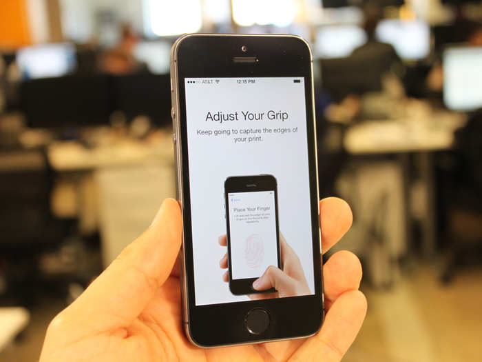 You have to repeat the process several times so the iPhone 5S can read your fingerprint from every angle.