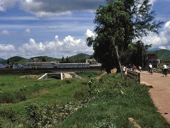 Outside of Shenzhen Town, 1980.