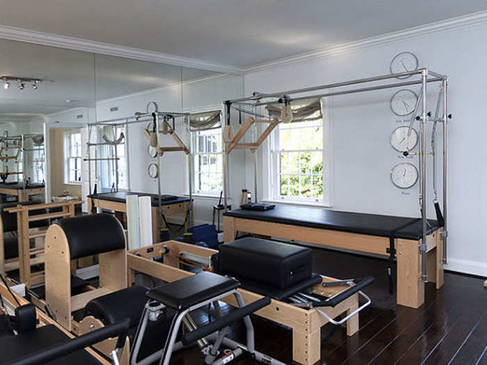 ...Plus pilates equipment on the other side of the room.