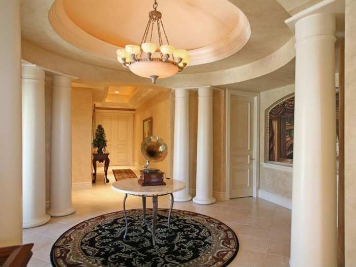 Decorated rotunda-style foyer