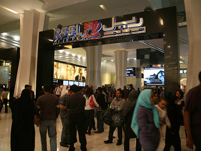 The Reel Cinema is a huge, 22-screen cineplex that has more than 2,800 seats. It