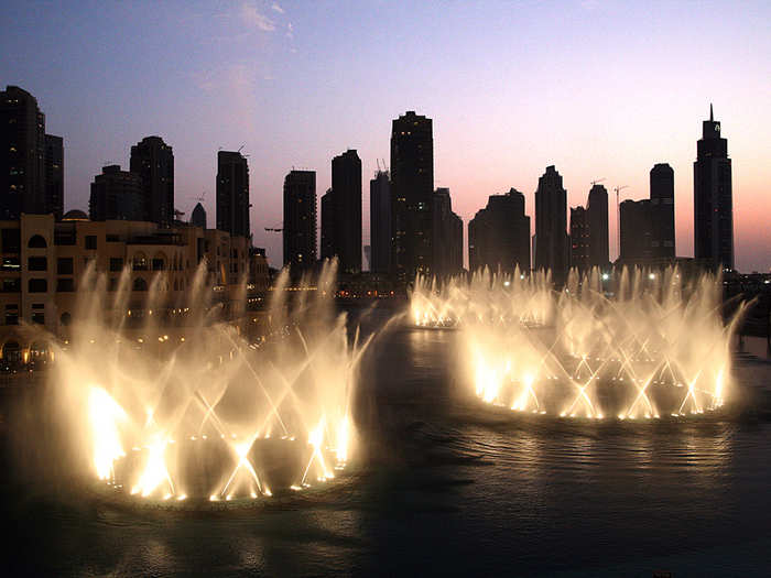 From the other side you can see the whole Dubai skyline.