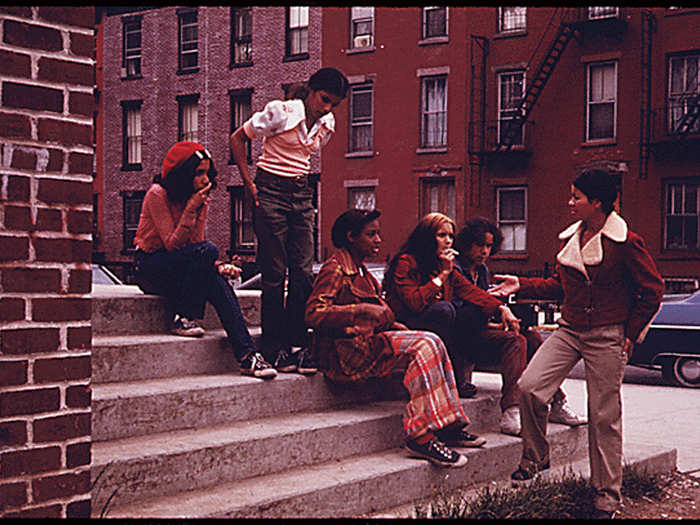 Latin youth at Lynch Park, Brooklyn.