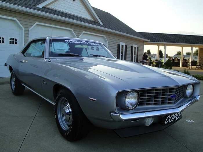 7. This 1969 Chevrolet Camaro Copo two-door coupe sold for $225,500.