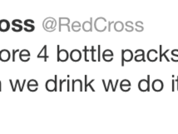 The person behind the American Red Cross Twitter clearly tweeted from wrong account.