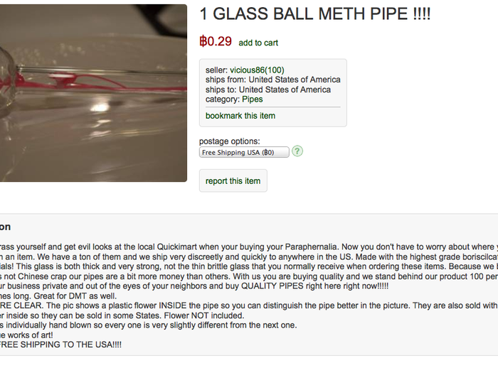 This meth pipe is just $13.67. Let