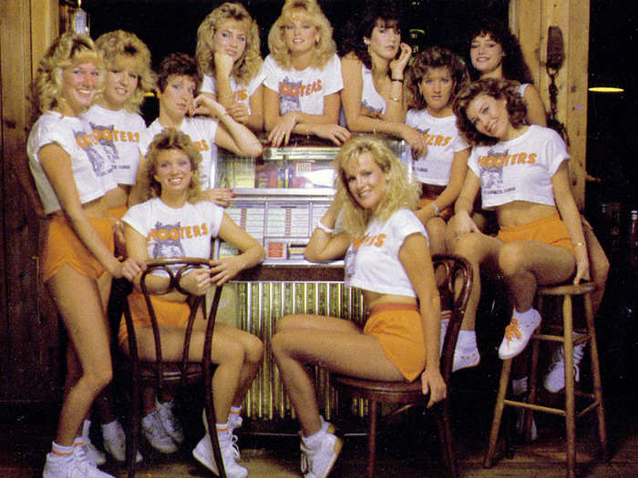 Big hair was part of the unofficial uniform at Hooters in decades past.