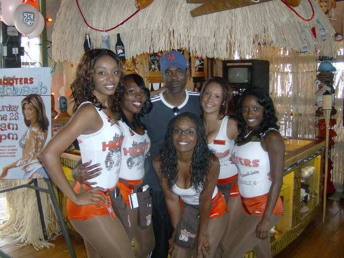 Comedian Chris Rock visited a Hooters location in Florida.