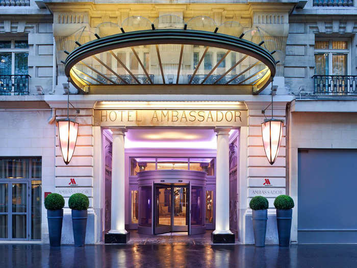 16. Paris Marriott Opera Ambassador Hotel (16 Boulevard Haussmann): $568 per night