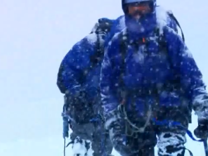 That evening he went out again to save Van Rooijen who had spent more than a day in the death zone without water or an ice axe.