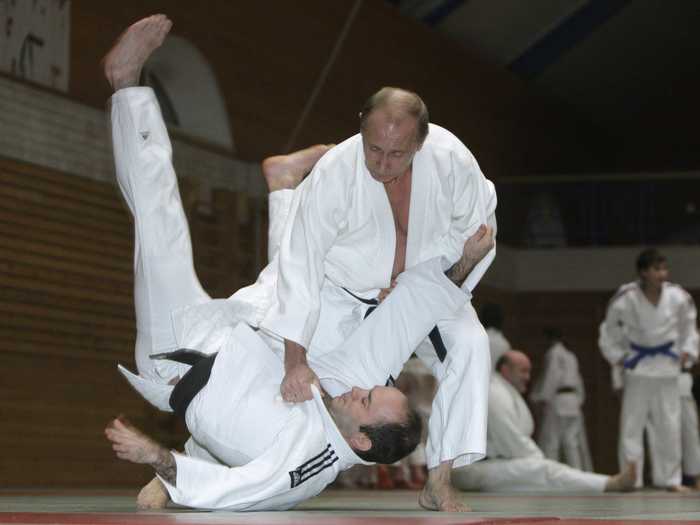 The man is also a sixth degree Judo black belt. He also holds a second black belt in Kyokushin kaikan karate.