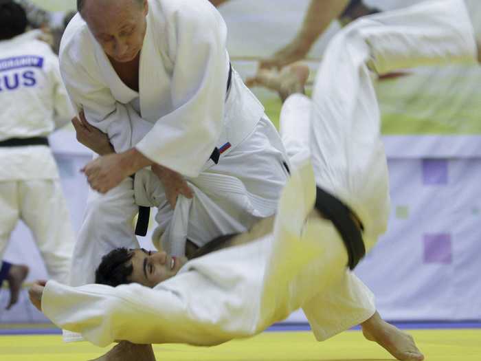 His signature Judo move is the Harai Goshi sweeping hip throw. He wrote a book on the form of combat.