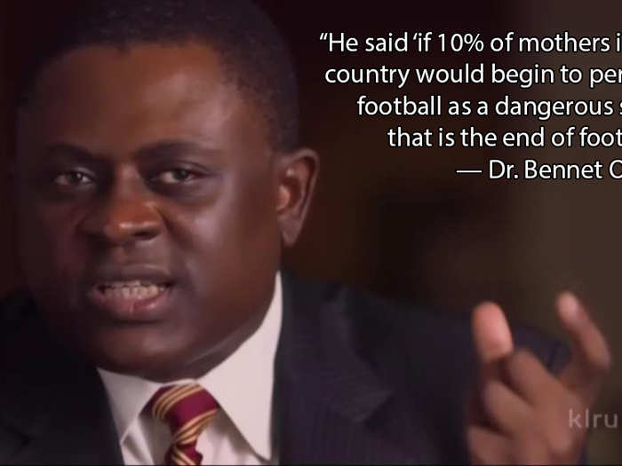 Dr. Omalu did eventually meet with an NFL doctor that explained the implications of Omalu