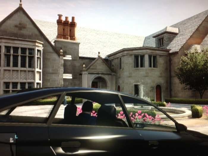 4. We broke into the Playboy mansion in the Vinewood hills.