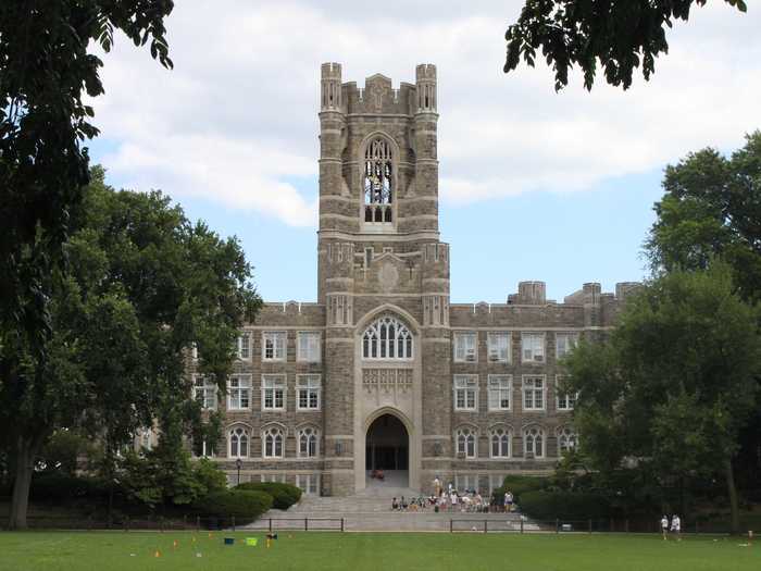 The information session took place in Keating Hall, a beautiful building at the center of Fordham