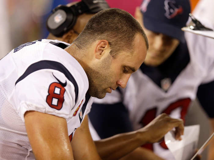 26. Matt Schaub, Houston Texans (previously 22nd)