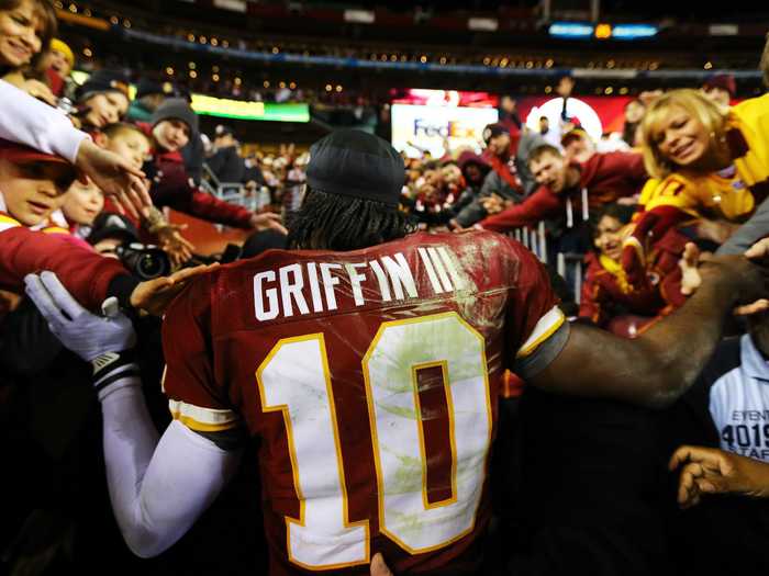 23. Robert Griffin III, Washington Redskins (previously 23th)