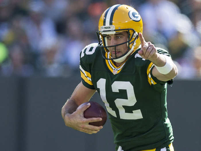 5. Aaron Rodgers, Green Bay Packers (previously 5th)