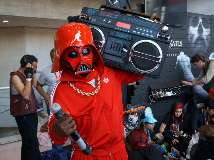 The best "Star Wars" costume? That has to go to this beat-boxing Vader.