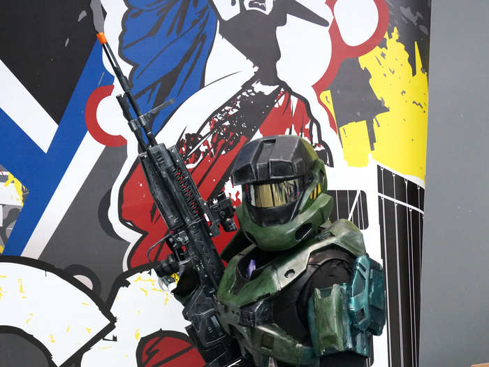 We saw a lot of Master Chiefs from video game "Halo" ...