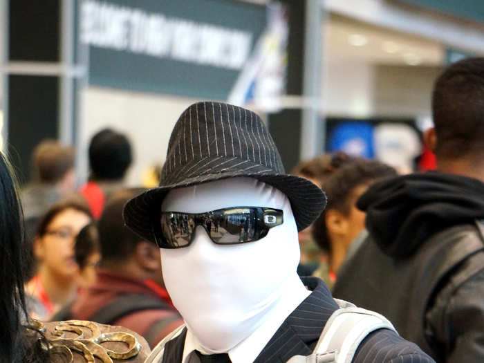 We were waiting for the mask to start morphing Rorshach images.