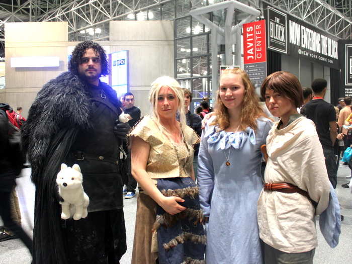 Winter is coming! We found Jon Snow, Khaleesi, Sansa and Aarya Stark. Yes, Snow even had his pet Direwolf.