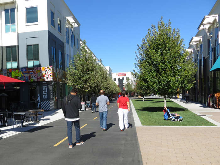 Because Facebook wants its campus to look like Palo Alto ...