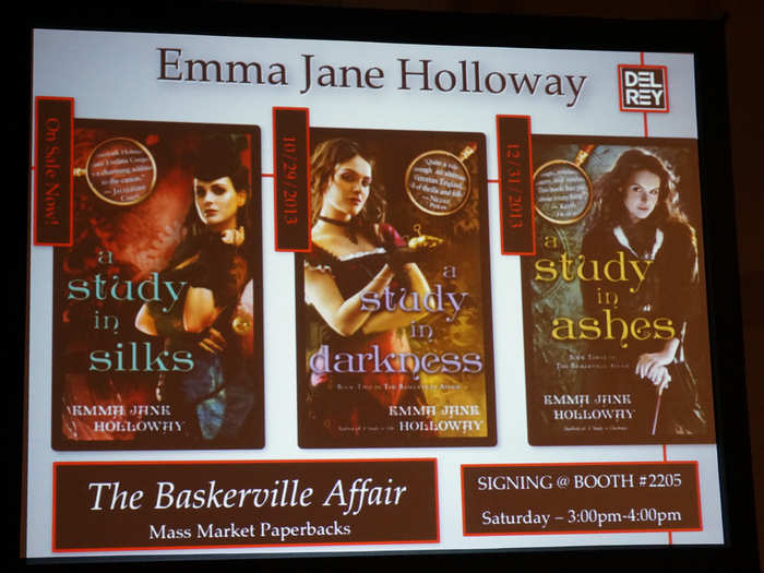 "A Study In Silks" (Out now) "A Study In Darkness" (October 29, 2013) and "A Study In Ashes" (December 31, 2013) by Emma Jane Holloway