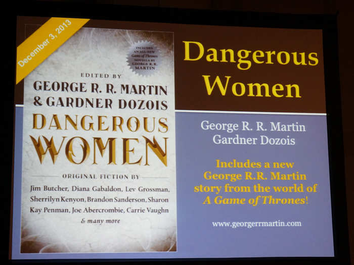 "Dangerous Women" edited by George R.R. Martin and George Dozios (December 3, 2013)