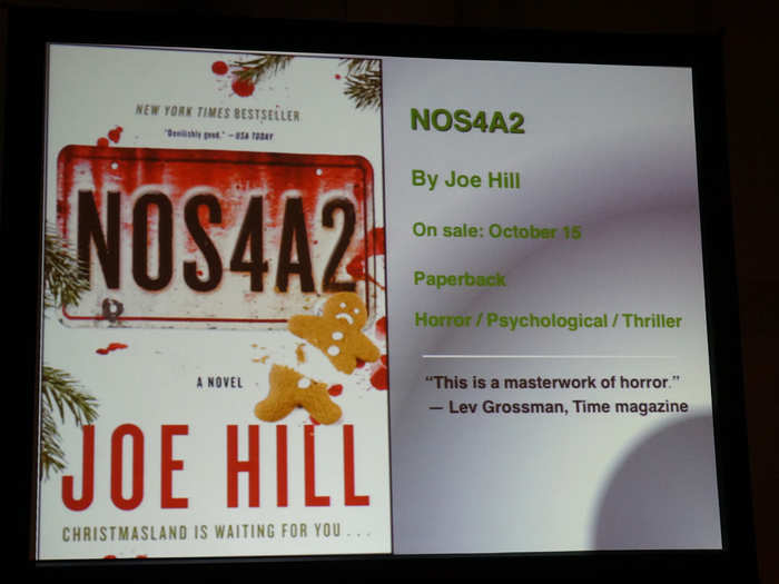 "N0S4A2" by Joe Hill (Out now)