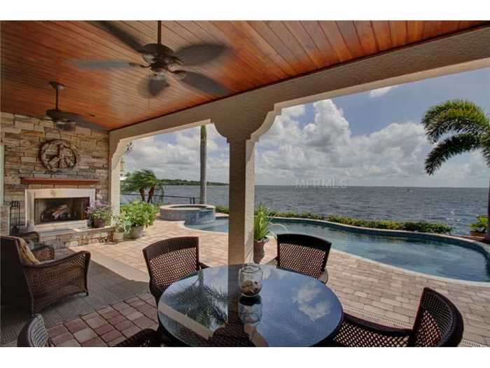 The deck area looks like it is as big as the indoor living room area.