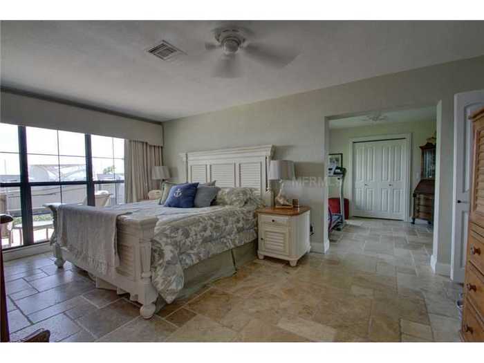 The master bedroom has its own living area.