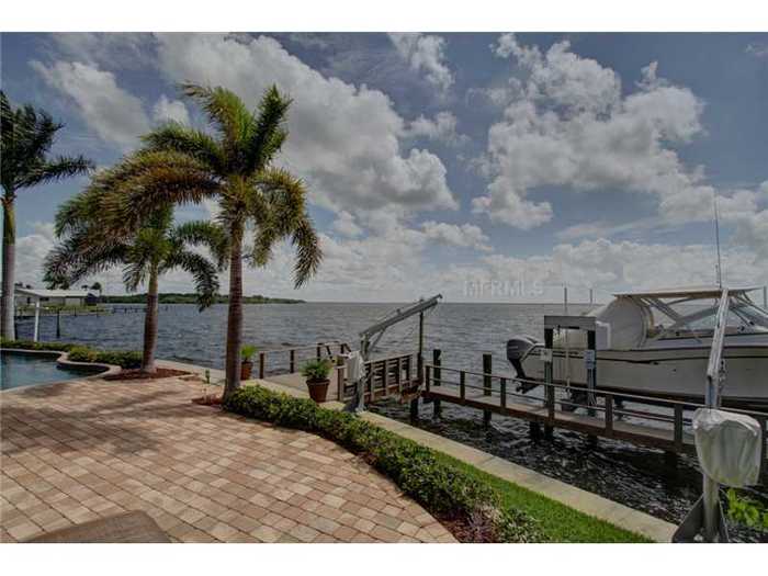 The house also has a view of the Weedon Island State Preserve off in the distance.