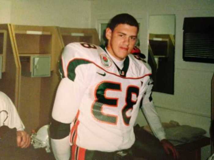 Aaron Greeno, who played for the University of Miami