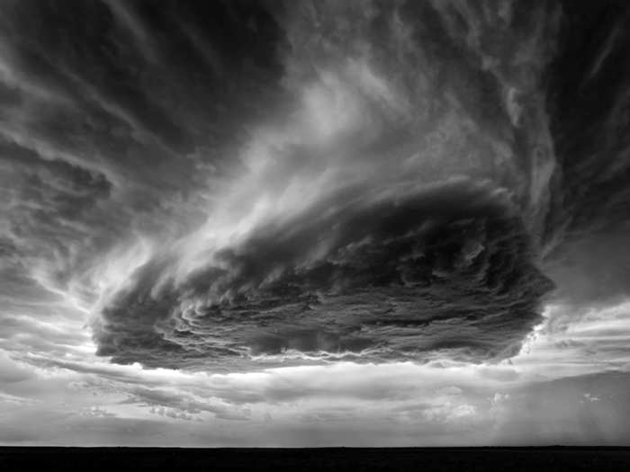 "This was a storm that we chased from the Texas panhandle all the way into eastern New Mexico," Dobrowner says.