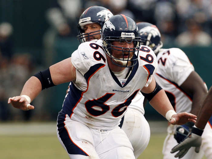 Tom Nalen was a 290-pound center for the Denver Broncos, last playing in 2007.