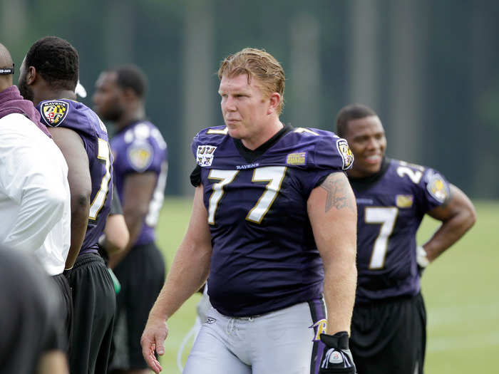 Matt Birk was a 310-pound center for the Vikings and Ravens who retired last season.