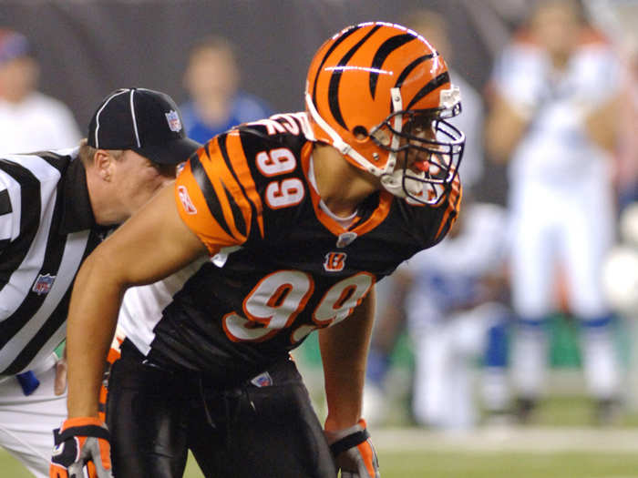 David Pollack was a 260-pound linebacker for the Bengals, last playing in 2006.