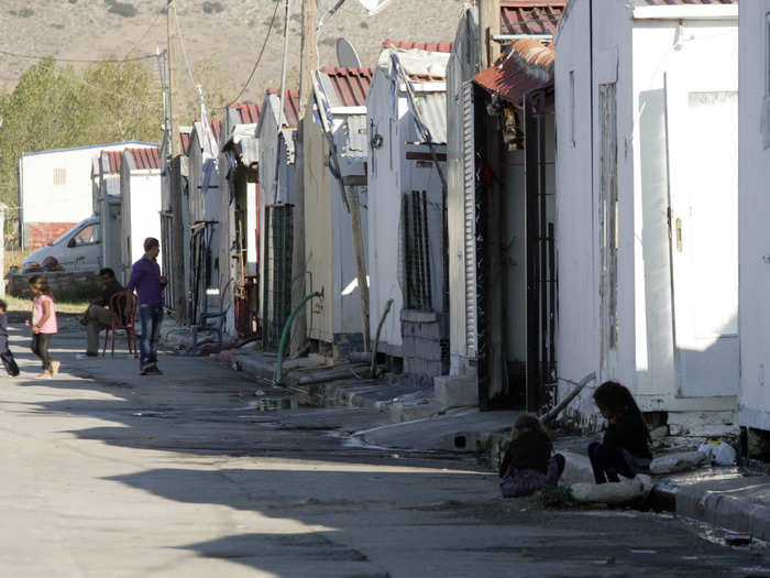 This is the Roma camp in Farsala, Greece where "The Blonde Angel" was found. It is typical of Roma settlements — impoverished, makeshift and crowded.