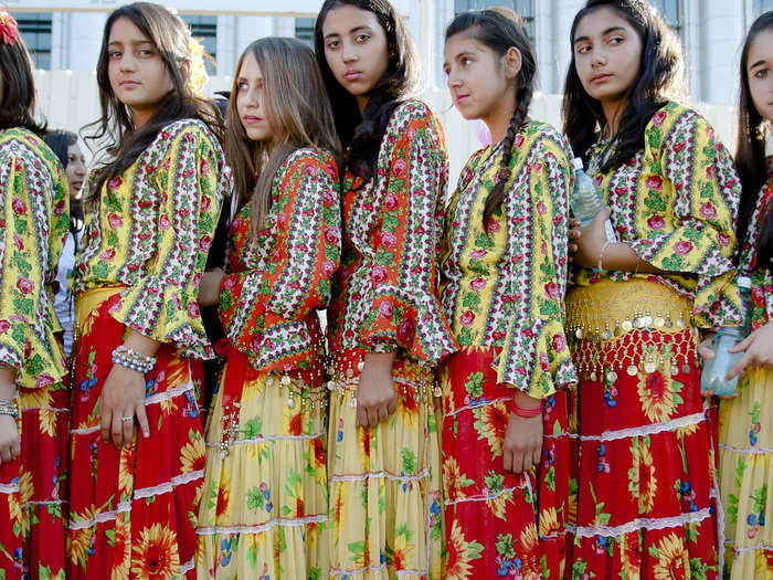 The Dignity March in Romania (pictured) is meant to encourage Roma to declare their ethnicity in the census. Roma are extremely wary of censuses because they see it as a way to persecute them.