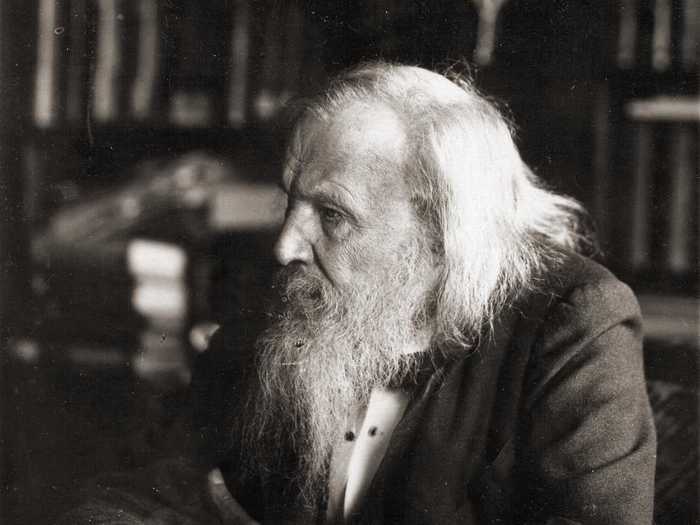 Dmitri Mendeleev is credited with publishing the periodic table of elements.