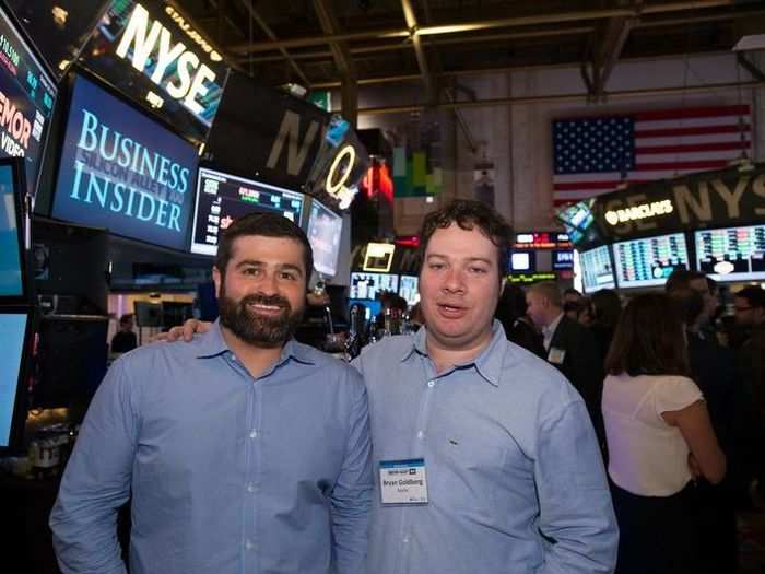 Brian Goldberg, founder of Bustle, enjoyed the evening with a fellow CEO, Slava Rubin of Indiegogo