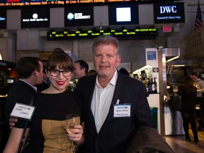 Angel investor Brian Cohen and his daughter, Nikki, who founded a company called Bon Voyaging. Cohen was the first investor in Pinterest.