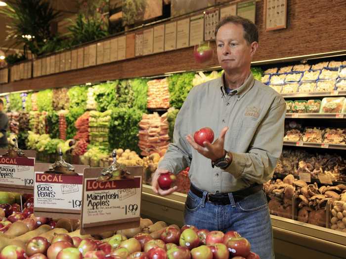 John Mackey, founder of Whole Foods Market, likes his breakfast smoothies to include fruits and greens.