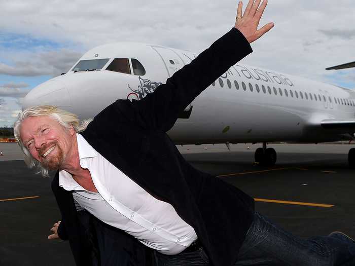 Richard Branson eats an old-fashioned, high-fiber morning meal.