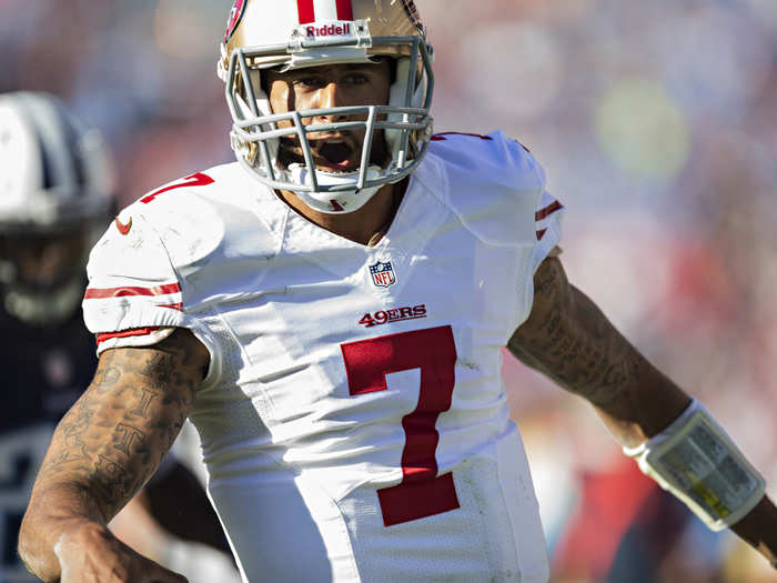 8. Colin Kaepernick, San Francisco 49ers (previously 12th)