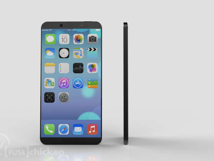 The phone would be 4.5 mm thick — 40% thinner than the iPhone 5S.