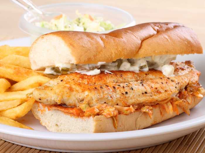 ARKANSAS: Chow down on a piece of deep-fried catfish, caught locally and tucked between two buttered buns. It