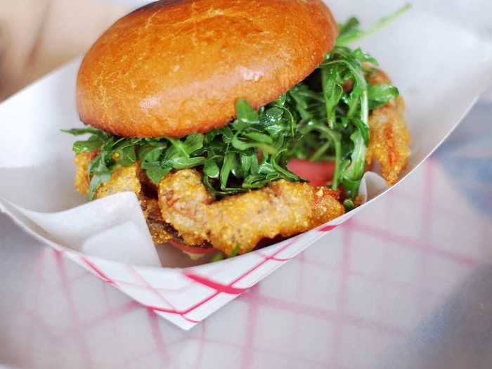 DELAWARE: Anyone visiting this fishing mecca should try a soft-shell fried crab sandwich topped with cole slaw and leafy greens. Yum.